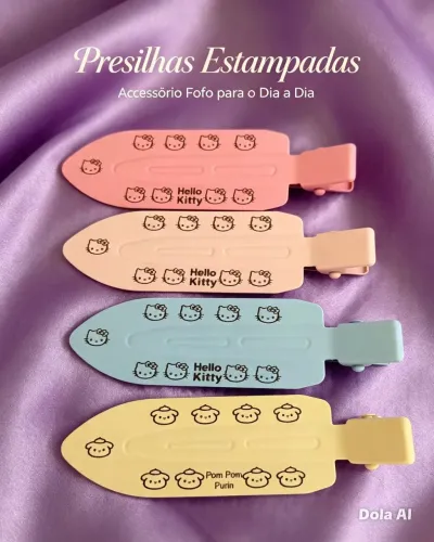 Presilhas Hello Kitty e Amigos
