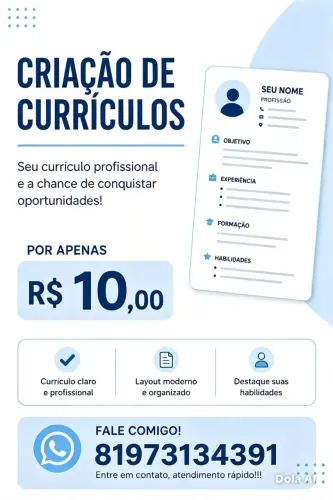 Criação e atualização de currículos para passar na ATS/IA