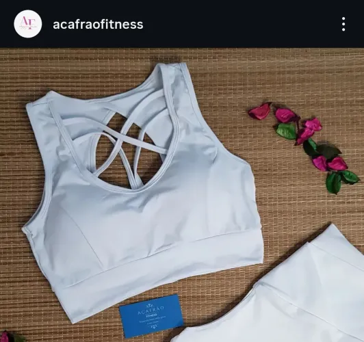 Top Fitness Treino Poliamida Branco