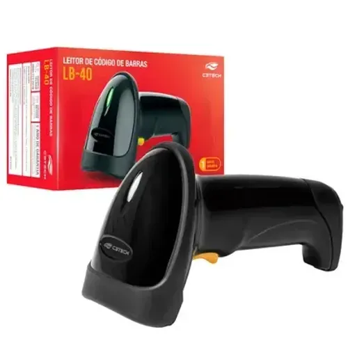 Leitor de Codigo de Barras USB Laser C3Tech LB-40BK Boleto e Danfe