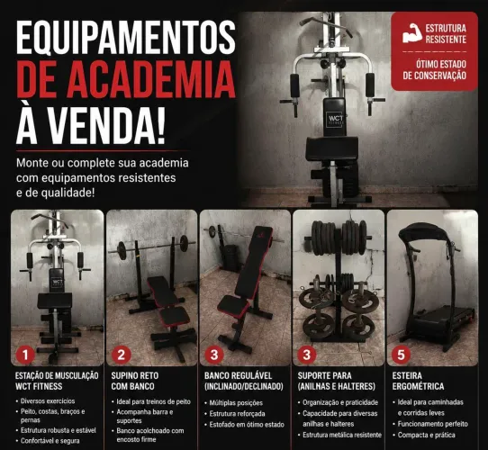 Vendo aparelhos de academia 