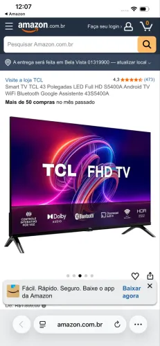 TV SMART 43 polegadas