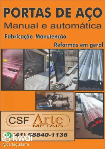 Fabricação própria de porta de aço manual e Automática 