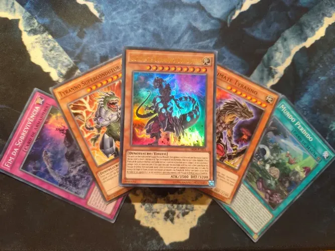 Yugioh Deck Estrutural Fúria do Dinosmagador PT-BR + SLEEVES