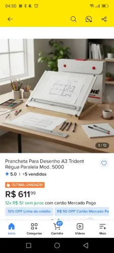 PRANCHETA PARA DESENHO