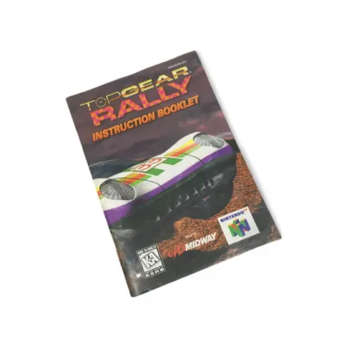 Manual Top Gear Rally Nintendo 64 N64 Americano