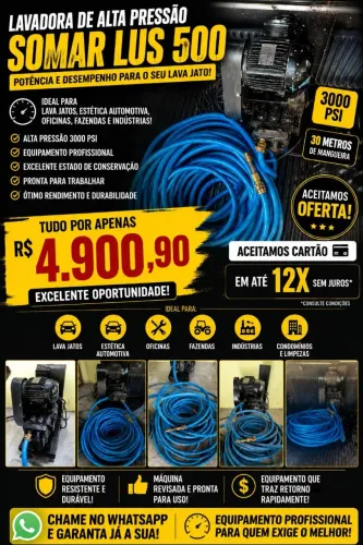 Maquina de dinheiro,lava a jato. Somar.