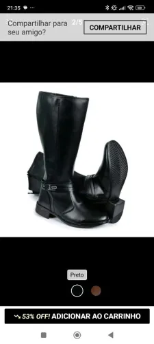 Bota montaria nova