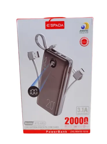 Power Bank 20000mAh Gold Original