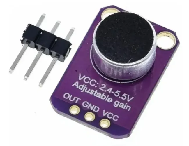 Microfone Max4466 Ganho Ajustável Arduino Esp Pi Automação Robótica COD-AM652