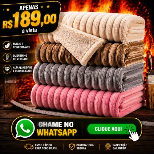 Passandi frio a noite?  CHEGOU O COBERTOR QUE VAI TE AQUECER? SENSAÇÃO CALOROSA!!!