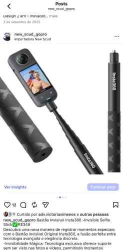 Bastão Invisível Insta360 -Invisible Selfie Stick