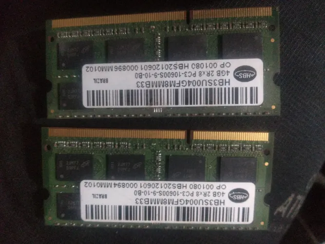8gb ddr3 notebook 4+4 hbs