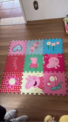 Tapete infantil peppa pig- 9 peças