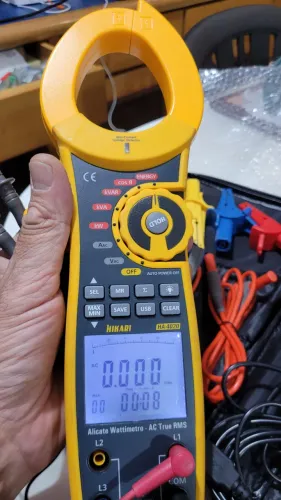 Alicate Wattimetro/Amperímetro Hikari HA-4020A - FP/Energia