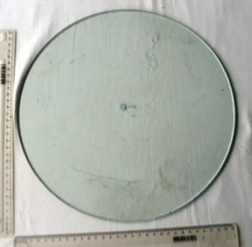 Placa Circular de Vidro (Espessura 0,5 cm) - Diâmetro 34 cm - Usado