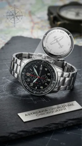 Relógio Astroavia F2S Chronograph World Time