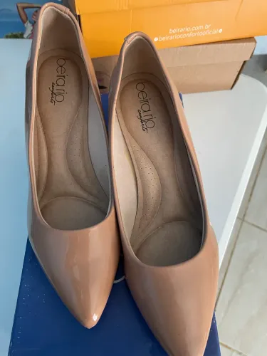 Scarpin Nude Verniz 