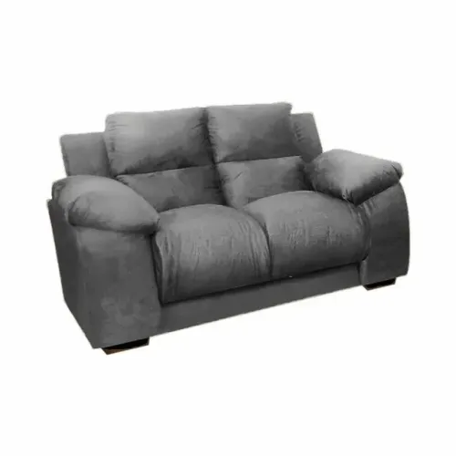 Sofa Luna Estofar 2 Lugares Tecido Veludo - Praia Moveis