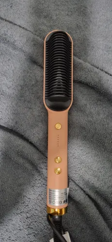 Escova Alisadora Elétrica Portátil Rose Gold Bivolt