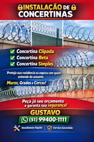 Instalação Concertinas Ouriço 