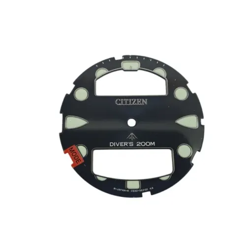 Mostrador Citizen Aqualand JP-C500 Promaster Preto Série Prata