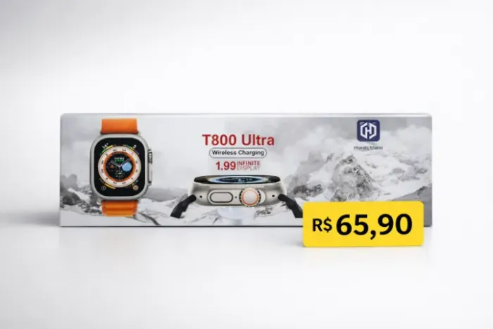 Smartwatch T800 Ultra 2 Max Série 8 2026 Esportivo Bluetooth À Prova D?água