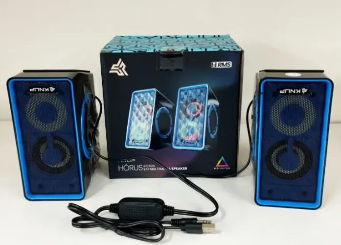 Caixa de Som KNUP Hórus RO826 2.0 Multimedia Speaker