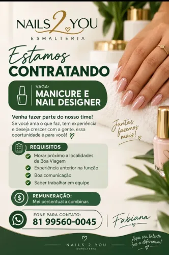 Manicure e Nail designer Nails 2 you Recife
