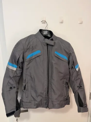 Jaqueta Motociclista Feminina S ASW 365 Cinza/Azul - Semi-Nova (Usada apenas 1 vez)