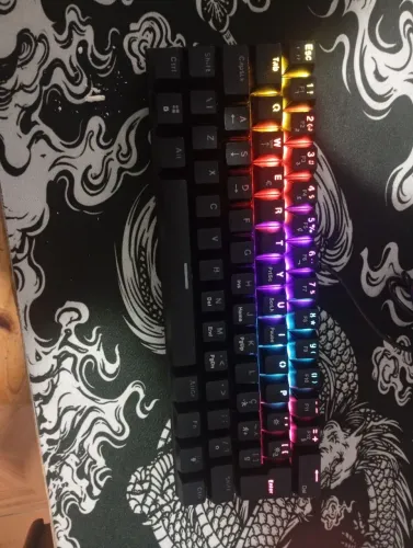 Teclado mecânico 60% swit red