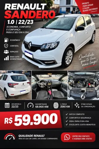 Renault Sandero S Edition Flex 1.0 12V 5P Mec. 2023