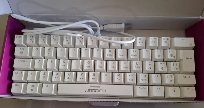 Teclado gamer mecânico warrior royal precision