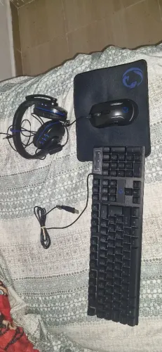 Kit Gamer Teclado, Mouse, Mousepad, Headset