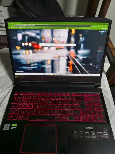 Acer Nitro 5 i5 de 10° com GTX 1650 de 4gb