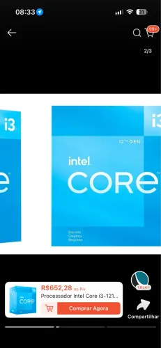 Processador i3 12100f