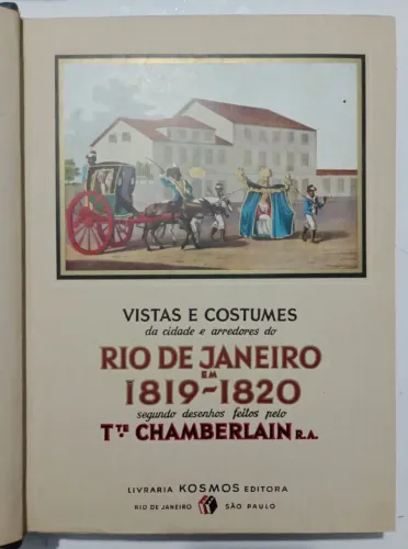 Livro Vistas e costumes da cidade do Rio de Janeiro - Chamberlain