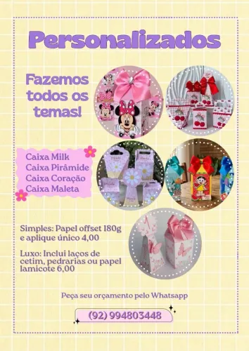 ALERTA!! Personalizados para Aniversário
