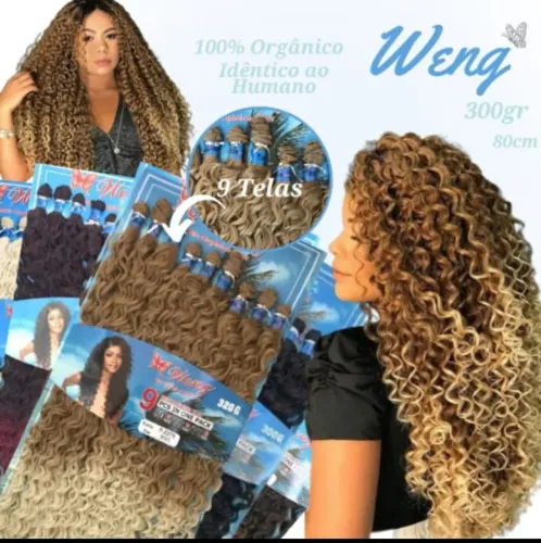 vende cabelo orgânico cacheado weng