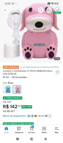 Nebolizador gtech