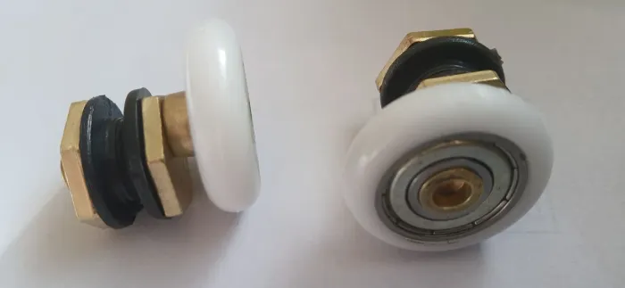 2 Roldanas  excêntricas para box, janela e porta de correr 6- 8 e 10mm Rolamento blindado 