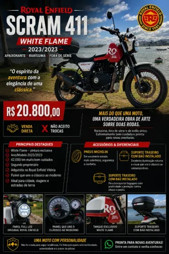 ROYAL ENFIELD SCRAM 411 WHITE FLAME ? 2023/2023