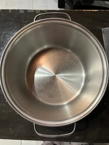 Panela Caçarola Funda Allegra em Aço Inox com Fundo Triplo 20 cm 3,1 L Prata Tramontina