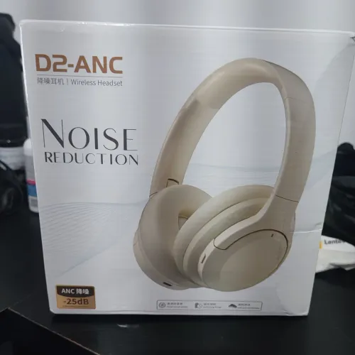 ? Fone de Ouvido Bluetooth D2-ANC - Cancelamento de Ruído Ativo -25dB