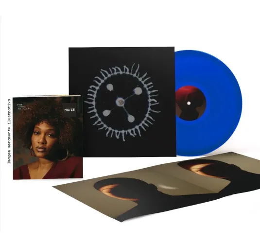 Disco Lp Vinil Luedji Luna - Um Mar Pra Cada Um Disco Azul Translúcido Noize Novo 