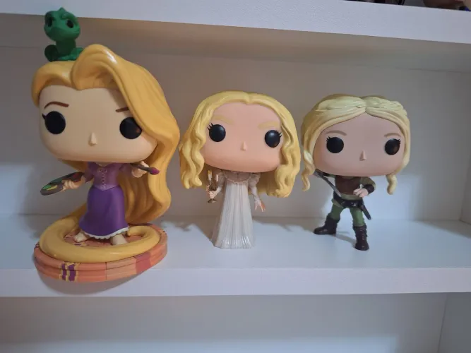 funko edith, ciri e rapunzel