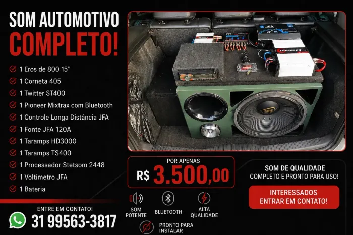 Vendo ou troco Caixa trio Eros de 800
