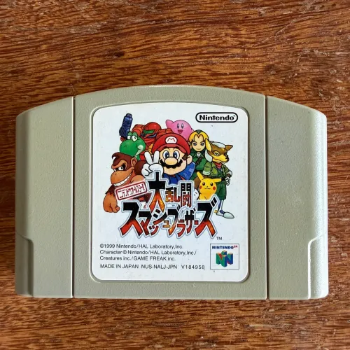 Cartucho original Japonês Super Smash Bros para Nintendo 64
