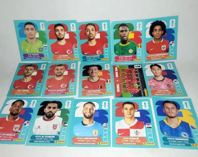 Figurinhas da copa originais 60 unidades