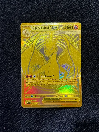 Mega Charizard Y EX dourado